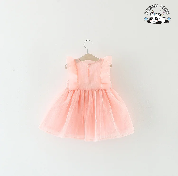 LEZONKIDS - OEM Baby Clothing Mesh Tutu Dress Kids Mesh Party Dress Evening Party Princess Dress for Kids